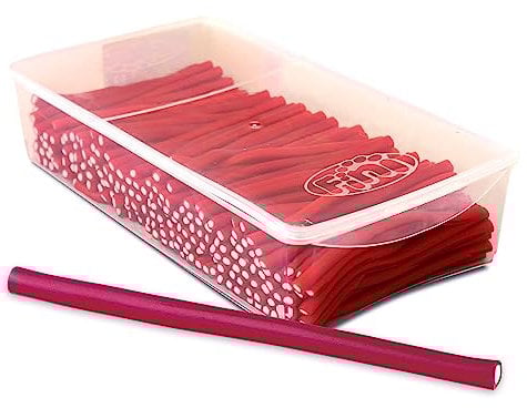 Fini Relleno Fresa | Regaliz Rojo - Tarro 200 unidades