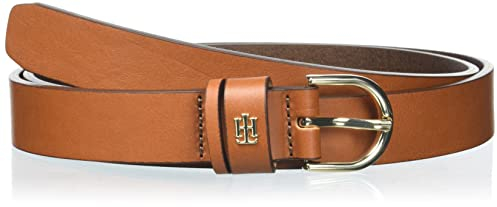 Tommy Hilfiger Damen TH Timeless 2.5 Curve Gürtel, Cognac, 135