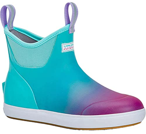 Xtratuf Womens 6'' Inch Waterproof Ankle Deck Boots - Blue, Blue Aurora, 4 UK