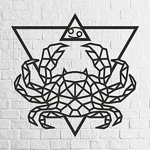 EWA Eco-Wood-Art - Holzpuzzles für Interieur und Design - Polygonales Puzzle Sternzeichen:Krebs - Souvenir, Geschenk, Küche, Wohnkultur, Interieur - 343 Stück