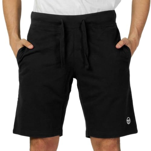 Sergio Tacchini Schwarze Herren-Shorts, Schwarz , XL