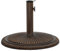 Tidyard Socle de Parasol Pied de Parasol Base de Parasol Bronze 45x45x30 cm Fonte