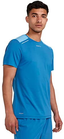 Craft Sportswear Herren Pro Hypervent SS Tee | Kurzarm Workout T-Shirt | Ideal für Laufen & Fitnessstudio, Fluid-Zenith, L