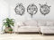 VAILLA ® 3er set Blumen Wanddeko, Blume Wanddekoration aus Holz, Wandbilder Home Dekoration, 3D Wall Art, Große Wand Deko, Bilder für Schlafzimmer, Wohnzimmer und Küche (Blumen 24)