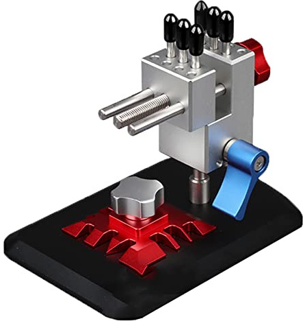 ORYCWJ Precision Bench Vise, Mini Clamp Vice with Etching Sheet Bending Table, 360° Rotation, Black, Model Building Tool for Craft, Sculpture, Model Making, Repairing