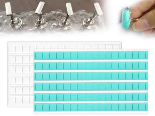 KAPSING 192 Stück Klebeknete, Selbstklebend Ablösbare Klebepads, Wiederverwendbar Klebeknete, 3D Klebepunkte Doppelseitige, für Bildern Postern Fotorahmen(Weiß&Grün)