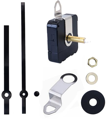 Leises Quarz-Uhrwerk, langer und kurzer Schaft, Uhrwerk mit Zeigern, batteriebetrieben, Wanduhr-Mechanismus-Teile, Motor-Ersatz, DIY-Reparaturteile