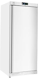 METRO Professional Congelador GFR6400, acero inoxidable, 240 L, 480 W, con cerradura, 5 estantes ajustables, blanco