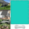 Vela de Sombra 2 x 4 m Impermeable Rectangular Lona De Sombra Resistente al Agua con Ojales y Cuerdas Rayos UV HDPE Vela toldos para Aire Libre Piscina, Azul Cielo