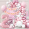 WINFLUENCE Geburtstagsdeko 2 Jahr Mädchen, Luftballon 2. Geburtstag Rosa, Geburtstagsdeko 2 Jahr Mädchen
