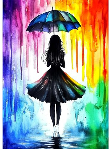 AIRDEA Fantasie Diamond Painting Erwachsene, DIY 5D Landschaft Diamant Painting Bilder, Bastelset Erwachsene Frauen als Haus Wanddeko 30x40 cm