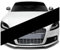 MNBHJGR Auto vorne Heckscheibe Windschutzscheibe Aufkleber, für Audi A6 Avant C7 2011-2018 Auto Fenster Aufkleber, PVC, Material, Fenster,A