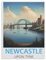 Jigsaw Puzzles 1000 Pieces paper Assembling Picture，Newcastle upon Tyne Vintage Travel Poster，Adults Games Educational Toys（38x26cm）-AF75