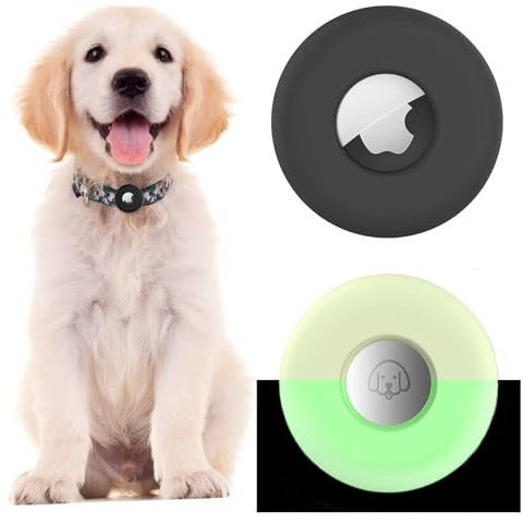 Silikonhalter für Airtag Hundehalsband, Aufschiebbare Leichte wasserdichte Hülle für Airtag Hund/Katze 2021 Zubehör