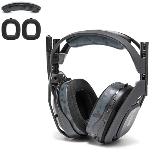 WC Mod Kit A50 - Almohadillas de Gel refrigerante + Diadema de Repuesto para Astro A50 Gen 4, Gen 5 y A50X de Wicked Cushions | Mayor Comodidad, refrigeración y Durabilidad | Black Camo