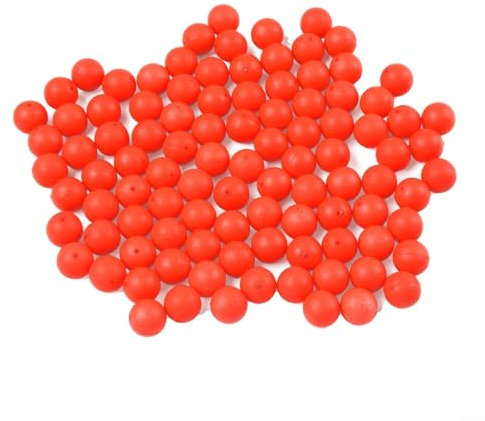 Juego de 100 bolas flotantes de espuma para pesca para mejorar tu tasa de captura (6# rojo)