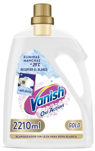 Vanish Oxi Action Gold Quitamanchas multipoder para la ropa, Elimina Olores y Evita Desteñidos, en gel, sin Lejía, 2210 ml