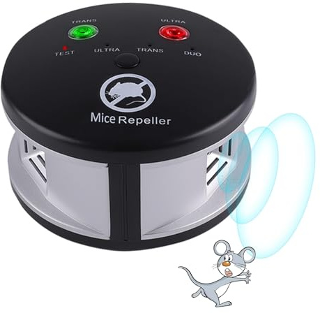 Ultrasonic Mouse Repellent Indoor, Ultrasonic Mice Repellent Plug in Pest Deterrent 360° Control for Rodent, Squirrel Repellent Plug in Deterrent for House, Pest Control for Basement