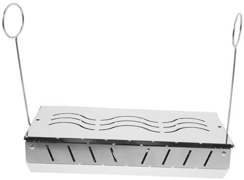 Abaodam Stainless Steel Bbq Grill Smoke Box Smoking Chip Holder for Bbq Propane Gas Smoking Attachment Meat Smoker Barbecue Accessories