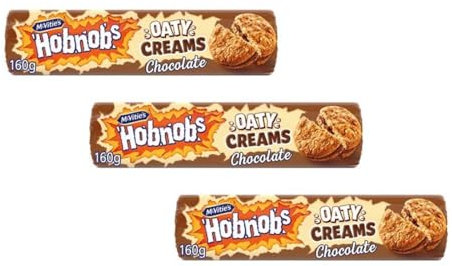 Chocolate Oaty Creams, 3 Pack, 160g Each, Ideal for afternoon tea, packed lunches, or keeping in the biscuit tin for whenever a sweet craving strikes