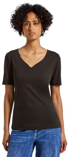Street One T-Shirt mit Herzausschnitt deep Roast Brown 42