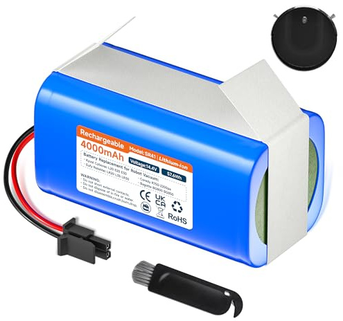 Mspalocell Batería 4000mAh 14,4V para Conga 5290 Ultra, Honiture G20 Pro, Tikom G8000 Pro, para Eufy Robovac L35 LR30 LR20 Hybrid CMICR18650F9M-4S1P, Bagotte BG800 BG850, Kyvol Cybovac E31 E30 L20