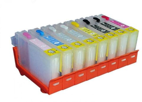 KFJHTWG Kompatible nachfüllbare Tintenpatrone Set 8 Color 42 CLI42 CLI-42 Kompatibel mit Pro-100-Drucker