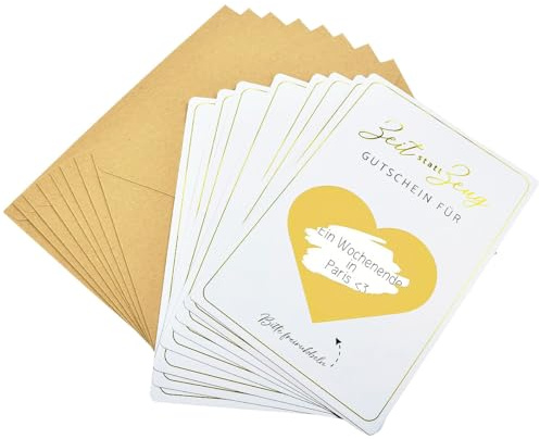 Vunanvu 8er Set DIY Gutscheine zum selber ausfüllen Rubbelkarten zum Selber Beschriften mit Umschlägen Gutscheinkarten zum Selbstausfüllen für Zeit statt Zeug Gutschein Karten Geburtstag Valentinstag