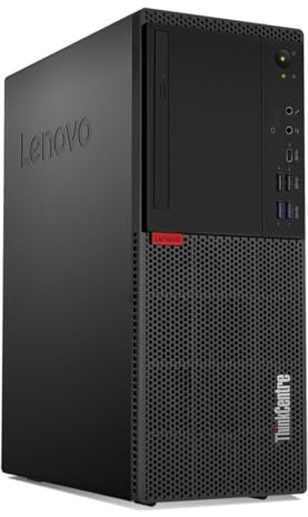 Lenovo ThinkCentre M720t Tower Intel Core i5 9400 256GB SSD + 750GB HDD Festplatte 8GB Speicher Windows 11 Pro DVD Brenner TWR Computer PC (Generalüberholt)