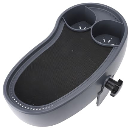 Ausla Mesa Auxiliar para Bañera de Hidromasaje, Bandeja Ajustable de Plástico para Bañera de Hidromasaje con Portavasos y Absorbente de Espuma, 15,7 X 7,9 X 6,9 Pulgadas, para Uso en Piscina, Spa, por