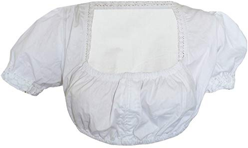 German Wear Dirndlbluse Dirndl-Bluse Trachtenbluse Trachtenmode Weiß, Größe: 38