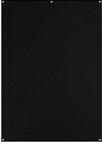 Westcott X-Drop Wrinkle-Resistant 5' x 7' (1.52 x 2.13m) Backdrop for Headshots, Photoshoots & Product Photos - Portable and Travel Friendly (Rich Black)