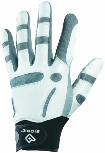 BIONIC Herren Golfhandschuh ReliefGrip, für die rechte Hand/Linkshänder grau grau Medium/Large