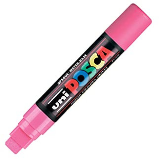 Uni Posca Marker pc-17 K vernice penna in vetro, con punta a scalpello, 15 mm, rosa