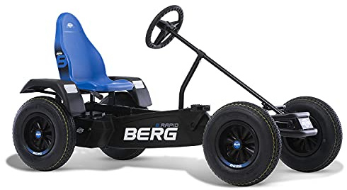 BERG XL B.Rapid Gokart Blau | ab 5 Jahren | Pedal-Gokart mit BFR-System für Vorwärts & Rückwärts | Robustes Rahmen | Verstellbarer Sitz