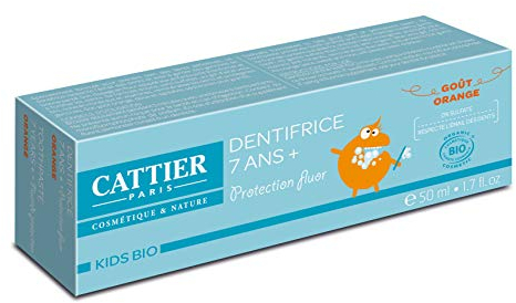 Cattier Dentifrice Kids 7 Jahre + goût orange 50ml