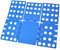 Gearmax Flip Fold Pullover Hosen faltbrett Falthilfe Klappbrett Kleidung Faltbrett Einstellbar Wäschefaltbrett Hemdenfalter Folding Board (Blau)