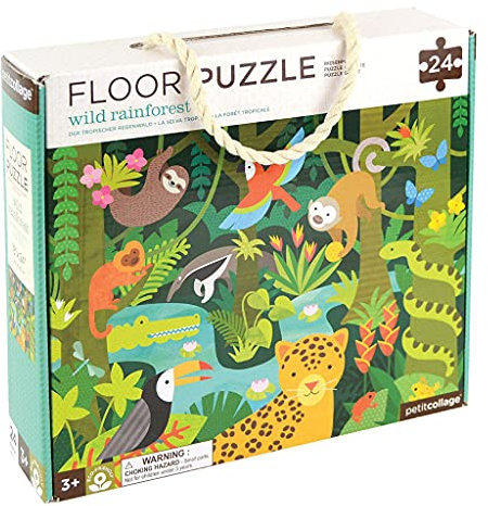 Petit Collage Floor Puzzle , Wild Rainforest