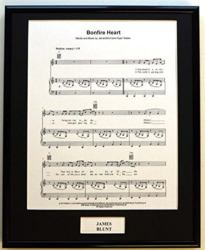 James Blunt Songsheet/Bonfire Heart (personalisierbar)