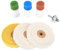 Cocoarm Baumwoll Polierscheibe Polieraufsatz 7pcs Bohrmaschine Polier Wheel Polishing Buffing Pad Für Manifold Aluminium Edelstahl Chrom usw