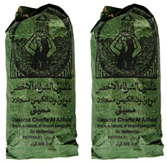 Ghassoul Lavaerde Granulat 1000g | Original Marokkanische Tonerde als Gesichtsmaske für Gesichtsreinigung im Beutel | Natürliches Peeling für Gesicht Haut und Haare | Wascherde als Körperpflege