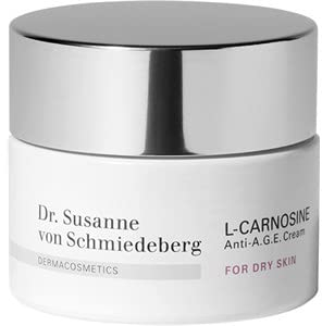 Dr. Susanne von Schmiedeberg L-Carnosine Anti-A.G.E. Cream für trockene Haut – Feuchtigkeits- & Anti-Aging Pflege – 50 ml