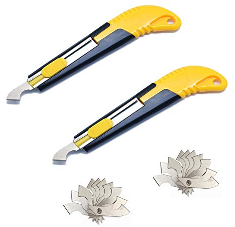 YouU 2 Taglierino Pieghevole, Taglierina Acrilica Dello Strato del Plexiglass, Coltello Portabile,Perspex cutter taglio Cutter Multifunzione con 10 Lame di Ricambio