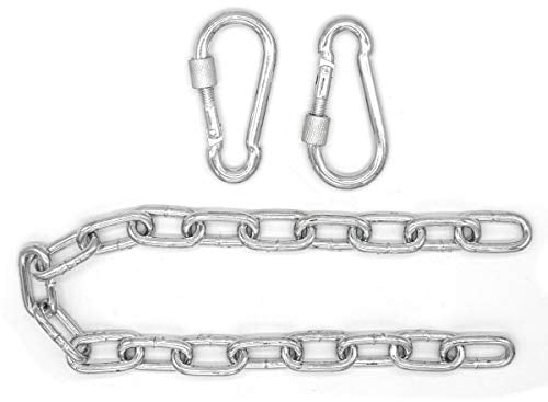 AMANKA 230kg Hängesessel Kette - 50cm Aufhängung - 2 Karabiner - für Schaukel Hängematte Boxsack