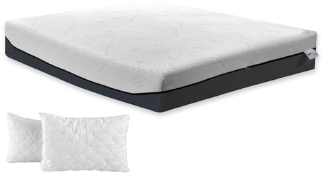 Tek H24 madrass med 1 600 fickfjädrar Ashlar minnesskum, 7 massagezoner med flingkudde för marknadsföring, medicinsk utrustning, ca 180 x 200 cm