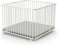 WEBABY - Laufstall Baby Faltbar Holz mit rollen und matte 100x100 Weiß | Laufgitter baby Klappbar XXL| 3 Stufen Höhenverstellbar | Für Kinder bis 24 Monate