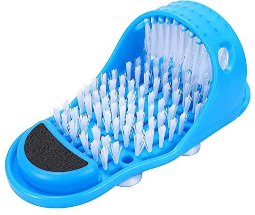 Evermarket Magic Feet Cleaner - Simple Foot Scrubber & Exfoliating Foot Massager Slipper for Unisex Adults, 1 Pc (Blue)
