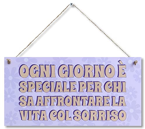 CARISPIBET Ogni giorno è | cartello carino decorazione domestica soggiorno cartelli di cucina cartelli di casa 15 x 30 cm