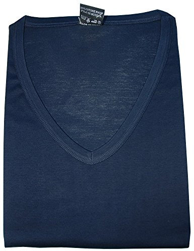 CIELLEGI Maglia Uomo Art. 701 Filo di Scozia Made in Italy (8, Nero)