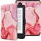 HGWALP Slimshell Coque de Protection pour Kobo Clara Colour/BW 2024/2E 2022 Liseuse 6, Étui Housse Magnétique Smart Cover - Rose Marbre